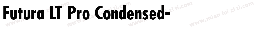 Futura LT Pro Condensed字体转换